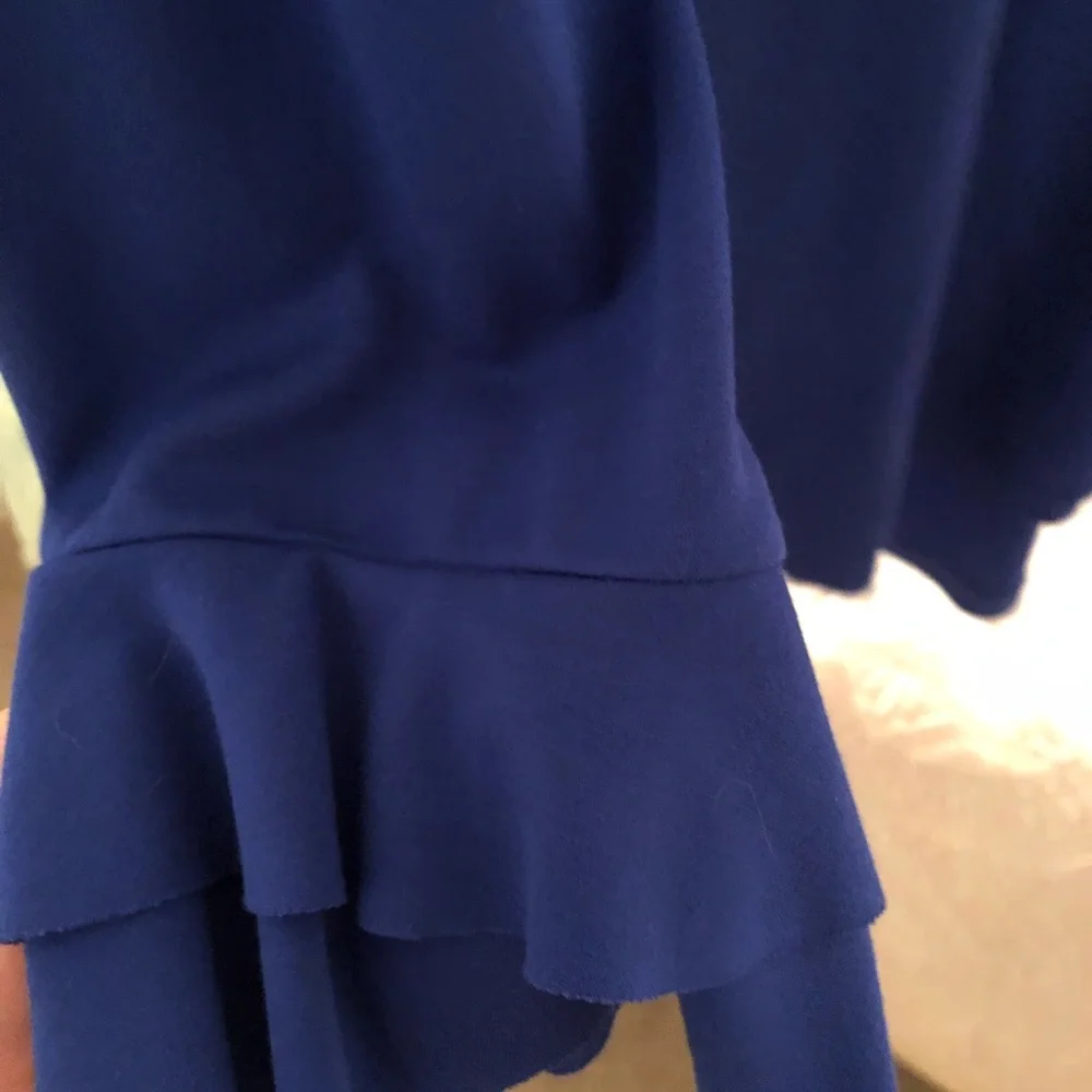 Blue Ruffled Top - Picture 2 of 4